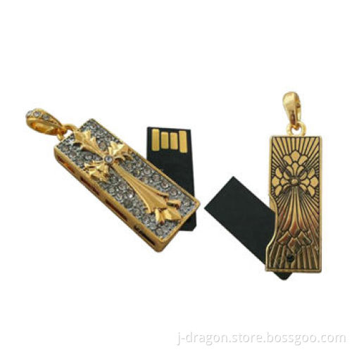 Classic Cross Jewelry USB Drive